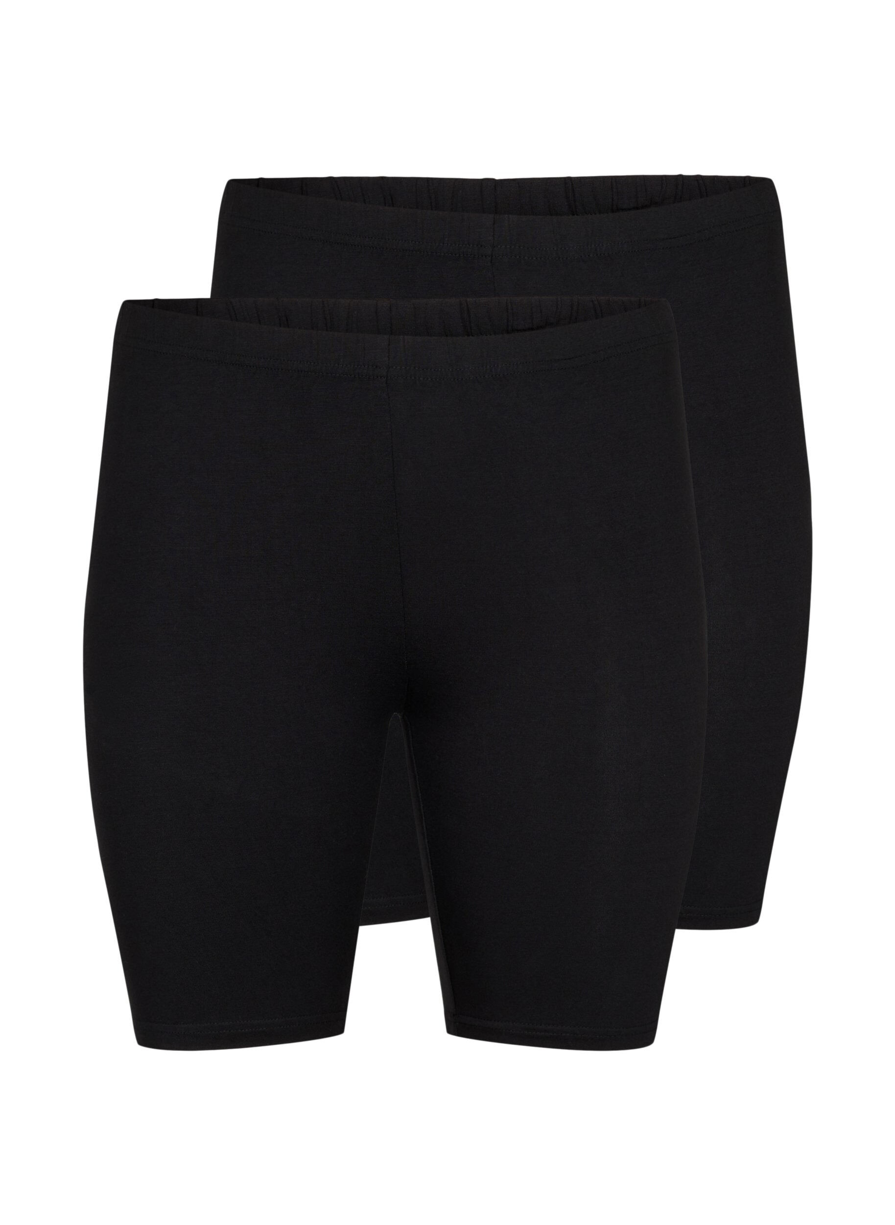 ZizziShort cycliste en viscose (lot de 2), Noir, Packshot image number 0