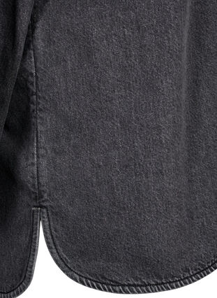 Veste en jean ample avec boutons, Grey Denim, Packshot image number 3