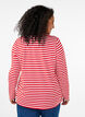 Gestreepte blouse met motief, Whitew.FlameS.Stripe, Model image number 1