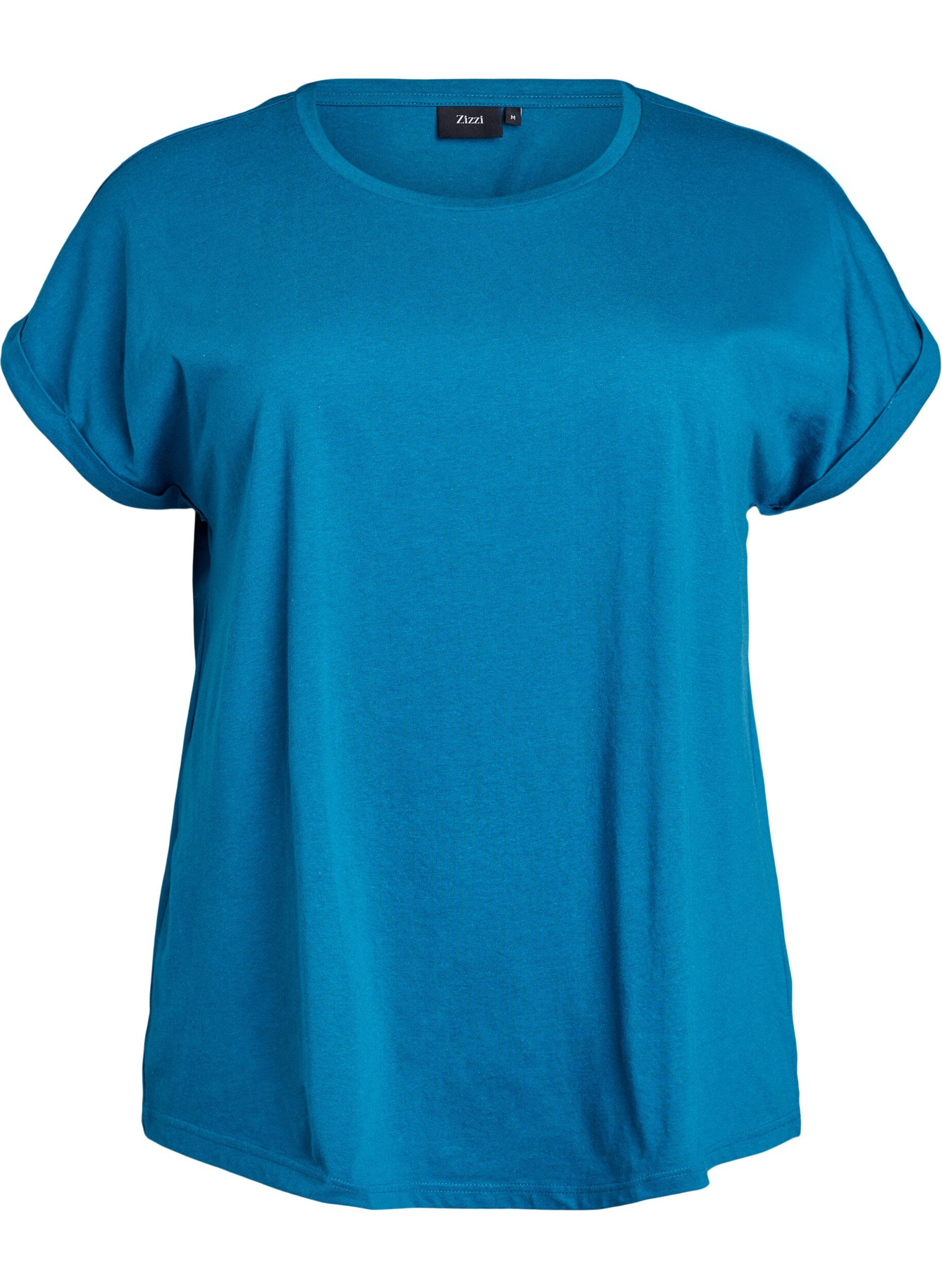 T-shirt met korte mouwen van katoenmix