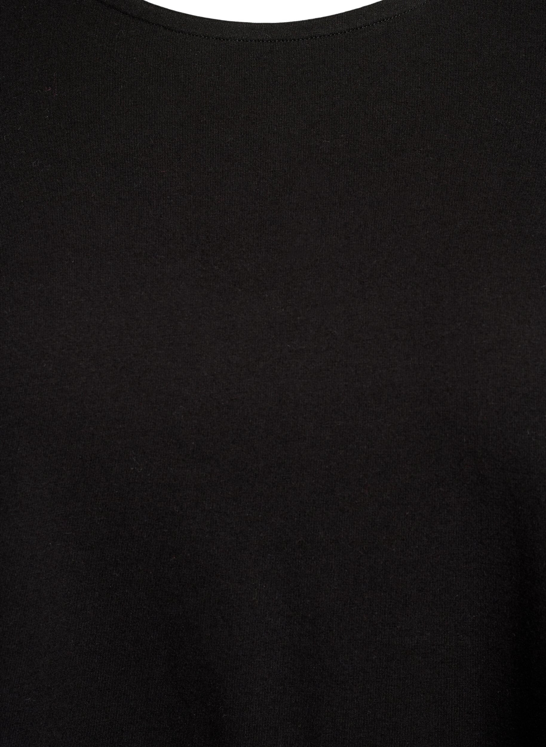 Zizzi Robe &agrave; manches longues avec col rond, Black, Packshot image number 2