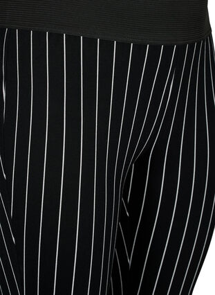 Legging met dunne streep, Black/White Stripes, Packshot image number 2