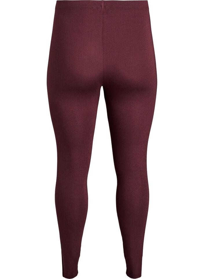 Leggings basiques en viscose, Bordeaux fonc&eacute;, Packshot image number 1