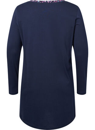 Chemise de nuit à manches longues en coton, Night Sky, Packshot image number 1