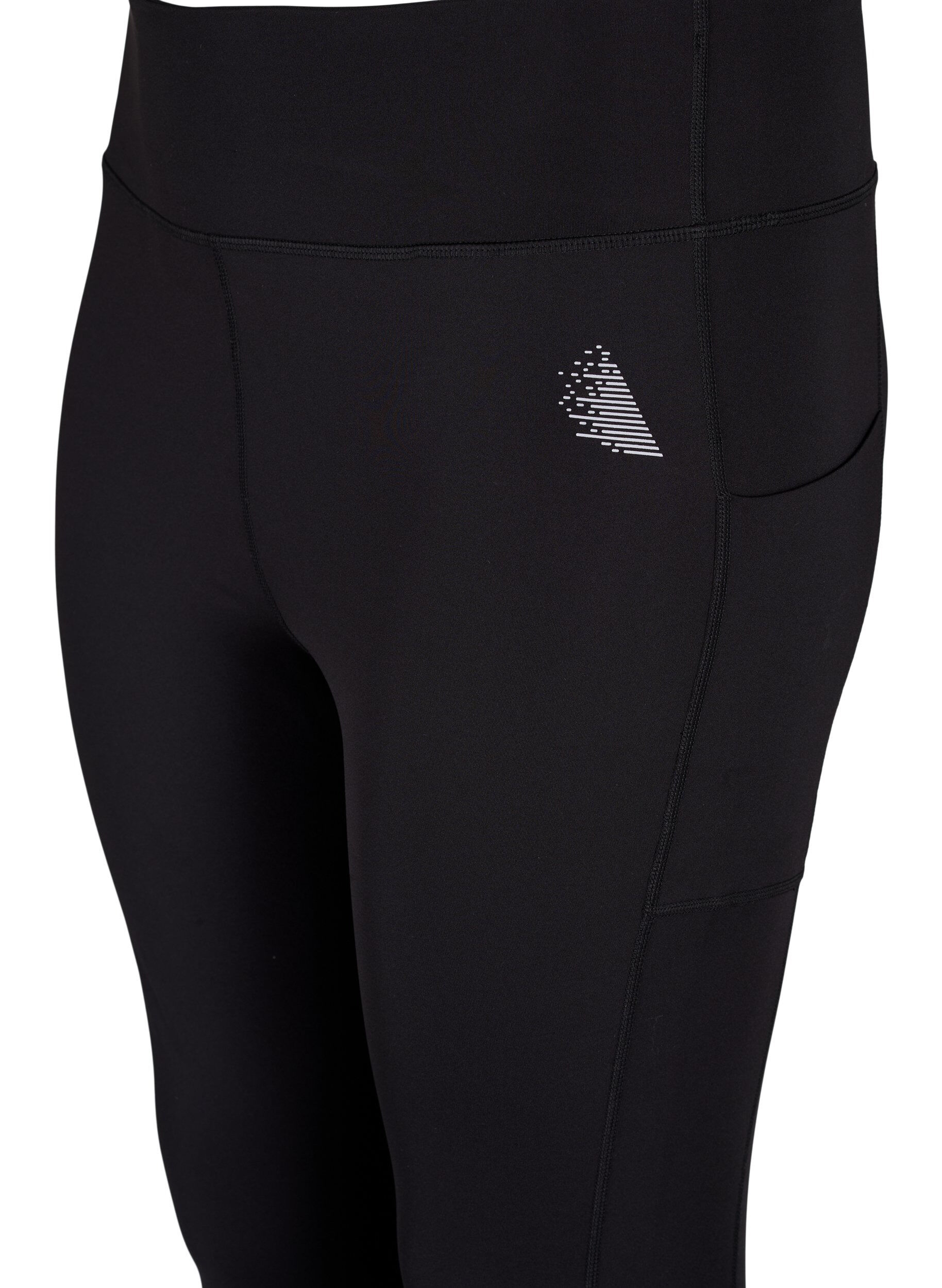 ZizziCORE, POCKET TIGHTS - Sport legging met mesh, Black, Packshot image number 2
