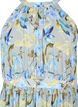 Robe longue dos nu à motif floral, Wrought Iron AOP, Packshot image number 2