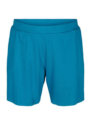 Short ample en coton avec poches, Fjord Blue, Packshot image number 0