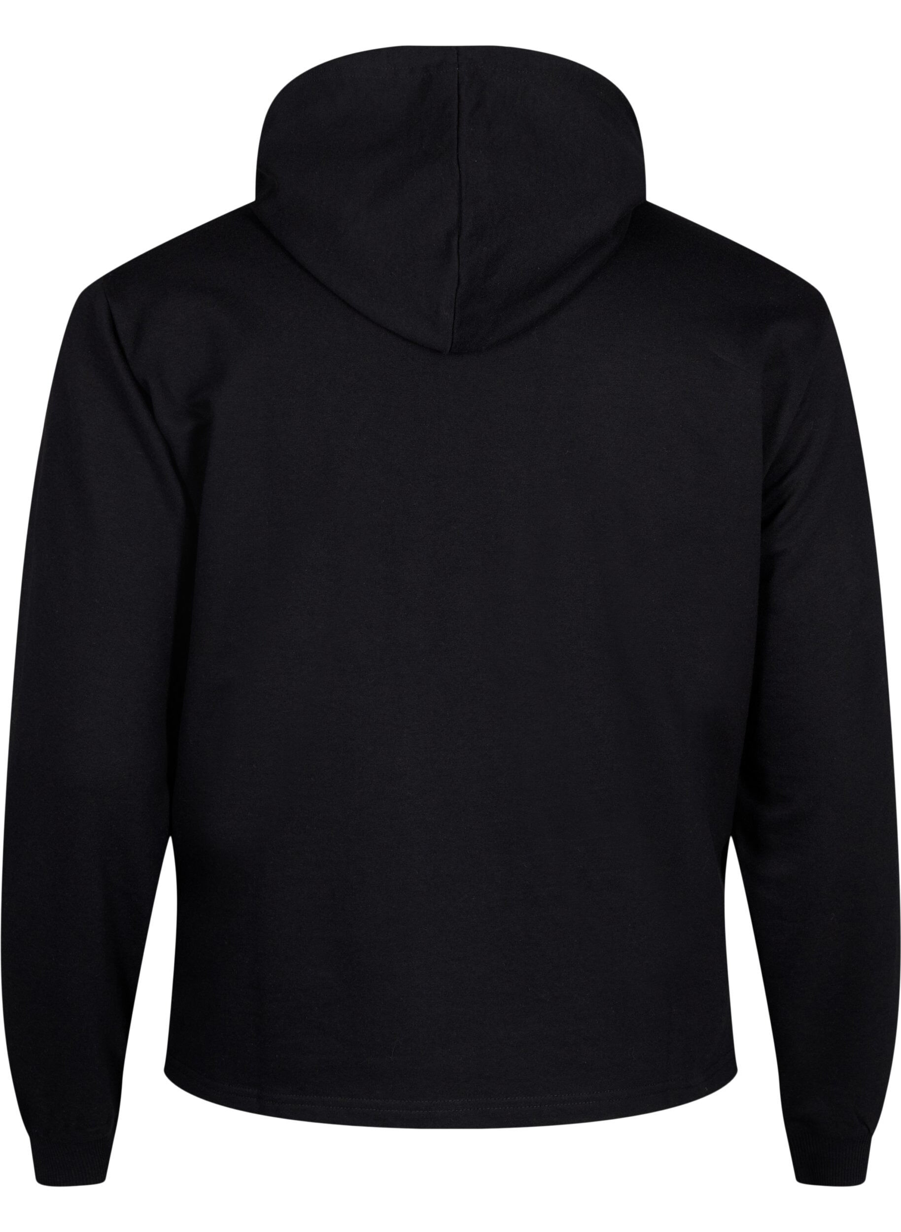 ZizziSweat hoodie, Black, Packshot image number 1
