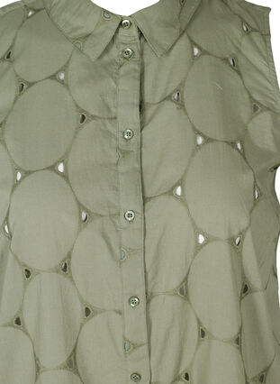 Robe chemise avec broderie anglaise, Agave Green, Packshot image number 2