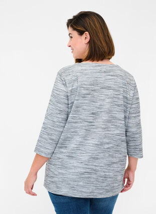 Sweat-shirt de Zizzi, Light Grey Melange, Model image number 1