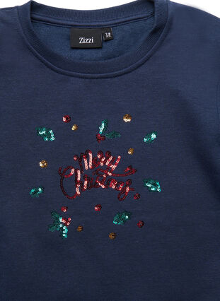 Kerst sweatshirt voor kinderen, Night Sky Merry, Packshot image number 2