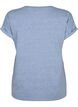 T-shirt m&eacute;lang&eacute; &agrave; manches courtes, Bleu, Packshot image number 1