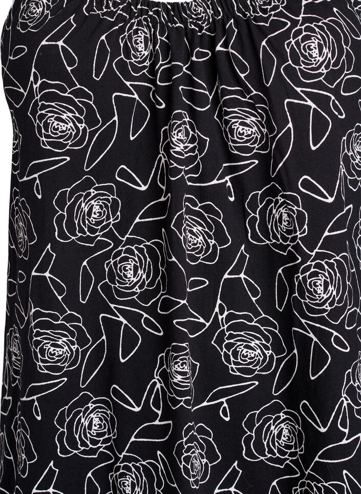 Robe &agrave; bretelles midi en coton bio, Noir, Packshot image number 2