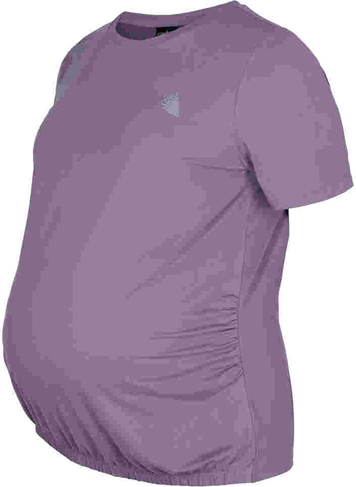 T-shirt d'entraînement de grossesse, Purple Sage, Packshot image number 0