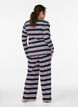Bas de pyjama &agrave; rayures et coupe ample, Bleu, Model image number 2