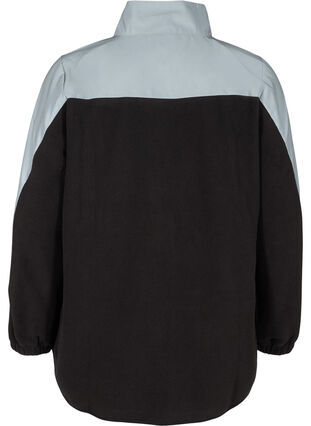 Trainingsvest met fleece en reflectoren, Black, Packshot image number 1