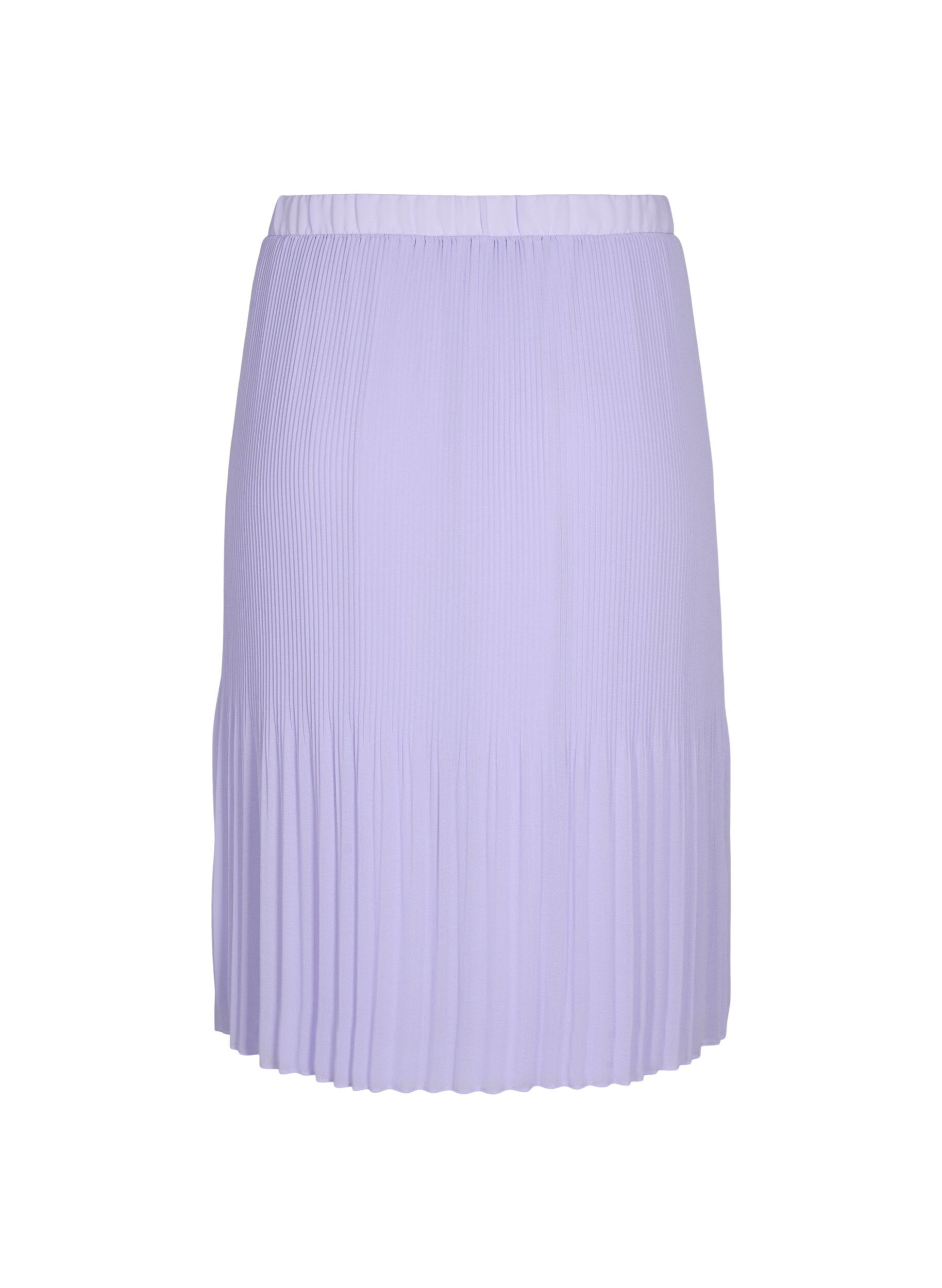 ZizziGeplooide midi rok, Lavender SOLID, Packshot image number 1