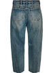 Barrel-fit jeans met een distressed wash, Blauw, Packshot image number 1