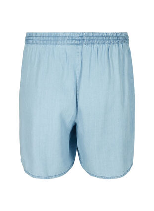 Short ample avec cordon de serrage et poches, Light blue denim, Packshot image number 1