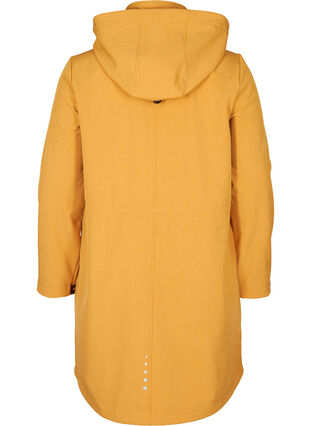 Veste Softshell longue à capuche, Spruce Yellow, Packshot image number 1