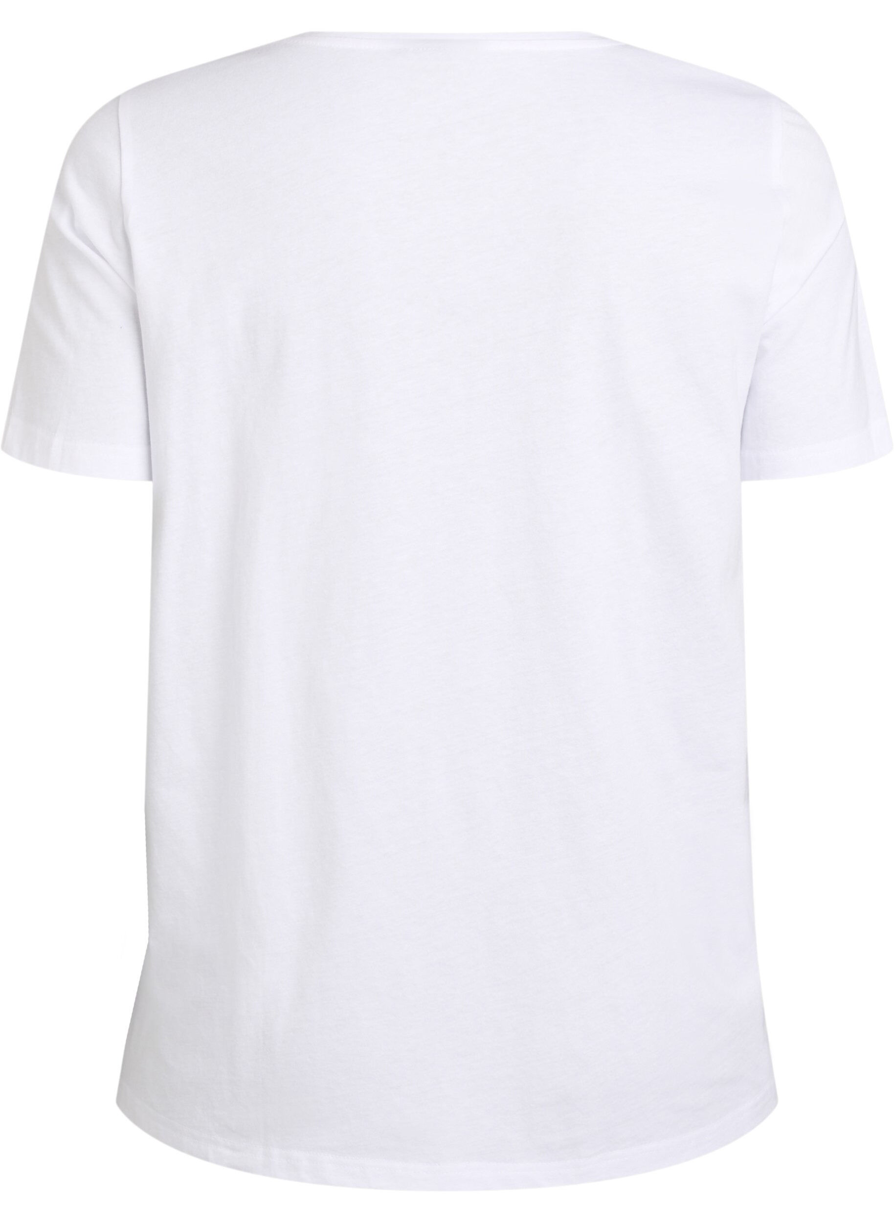 Zizzi FLASH &ndash; T-shirt avec motif, Blanc, Packshot image number 1