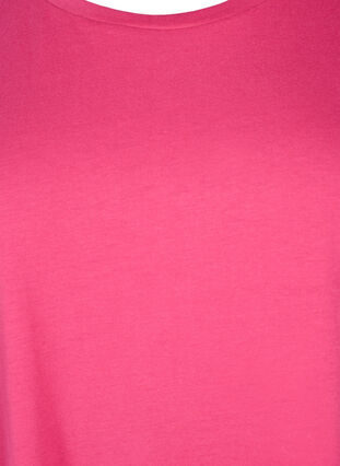 T-shirt à manches courtes en mélange de coton, Raspberry Sorbet, Packshot image number 2