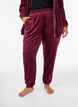 Pantalon ample en velours, Bordeaux, Model image number 2