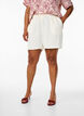 Korte broek met zakken en elastische tailleband, Vanille, Model image number 2
