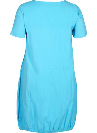 Robe en coton à manches courtes, River Blue, Packshot image number 1