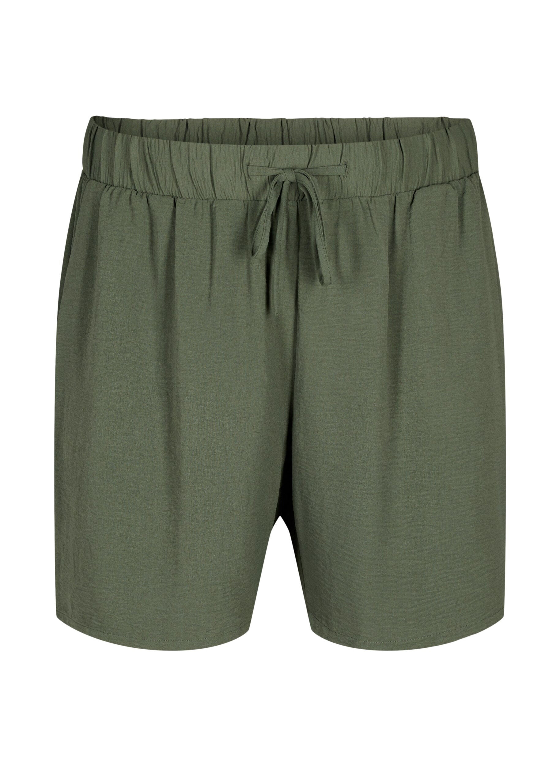 Korte broek met zakken en elastische tailleband