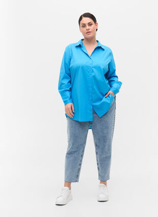 Chemise à manches longues avec larges poignets, Dresden Blue, Model image number 2
