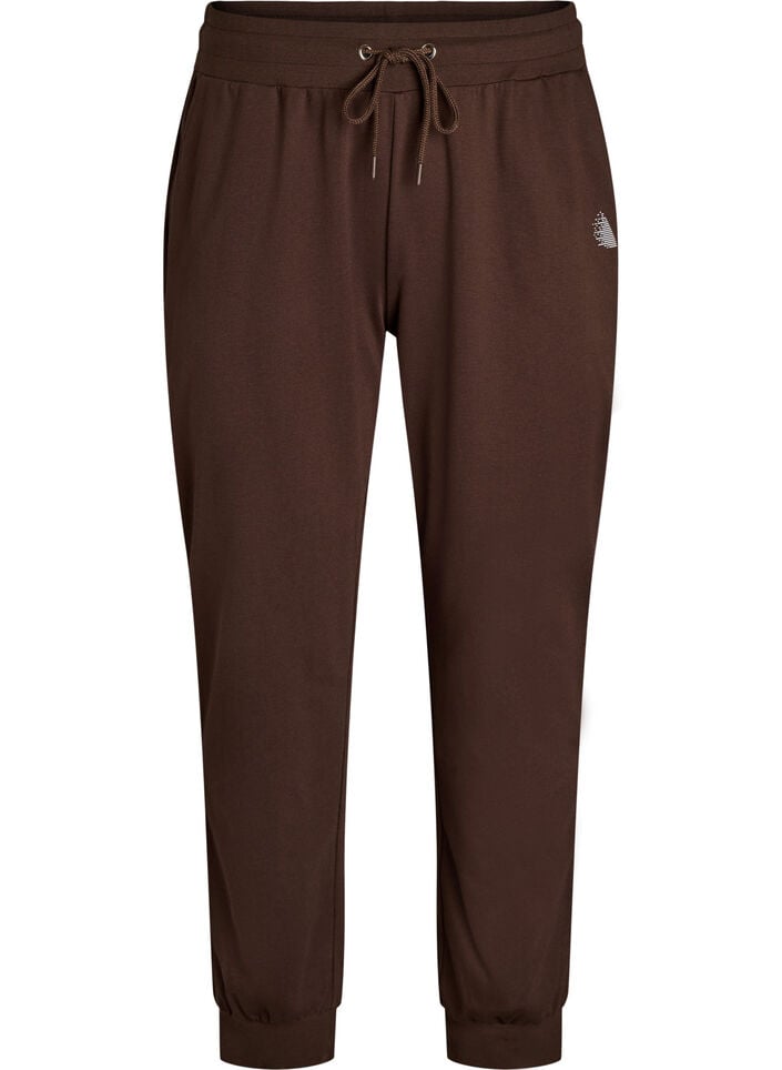 Pantalon de surv&ecirc;tement ample avec poches, Marron, Packshot image number 0