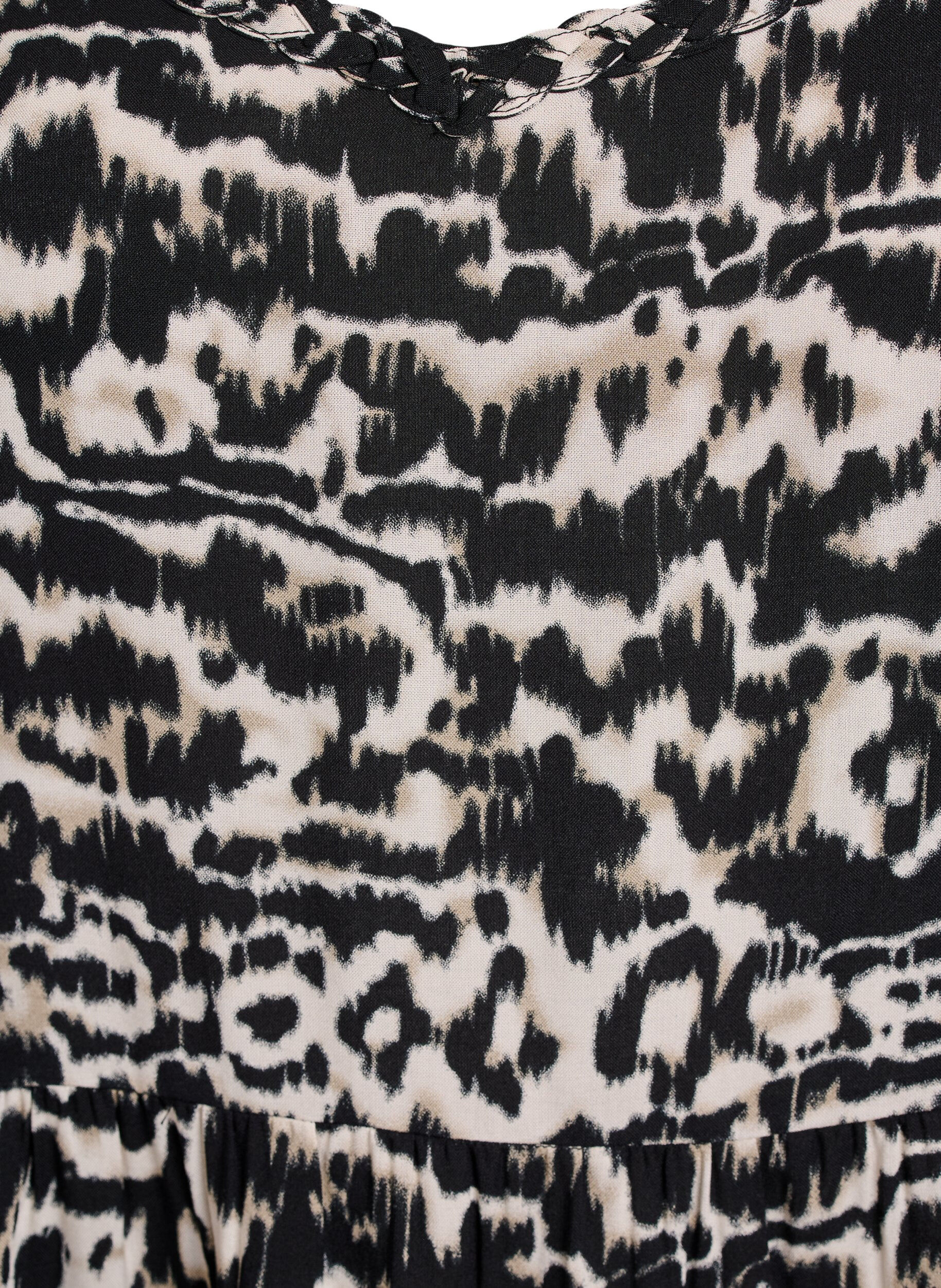 Zizzi Robe mi-longue avec bretelles et dos &eacute;lastiqu&eacute;, Noir, Packshot image number 2