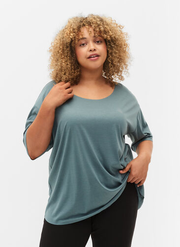Sportieve blouse met korte mouwen, North Atlantic, Model image number 0