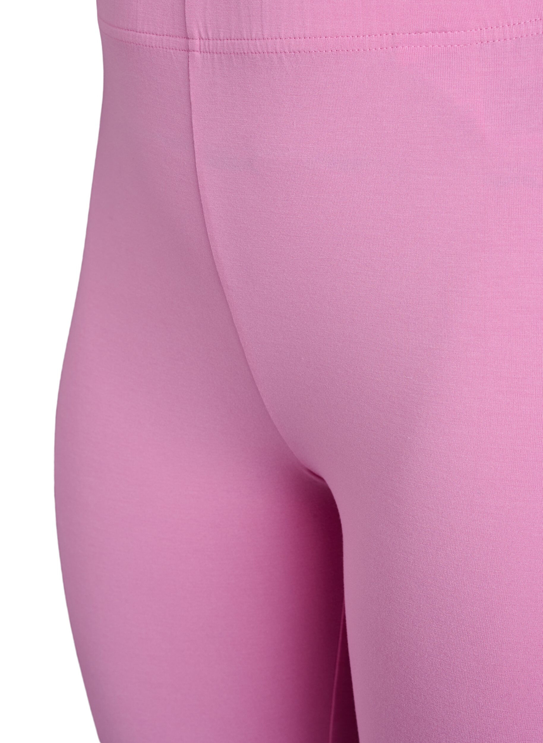 ZizziBasic 3/4 legging in viscose, Roze, Packshot image number 2