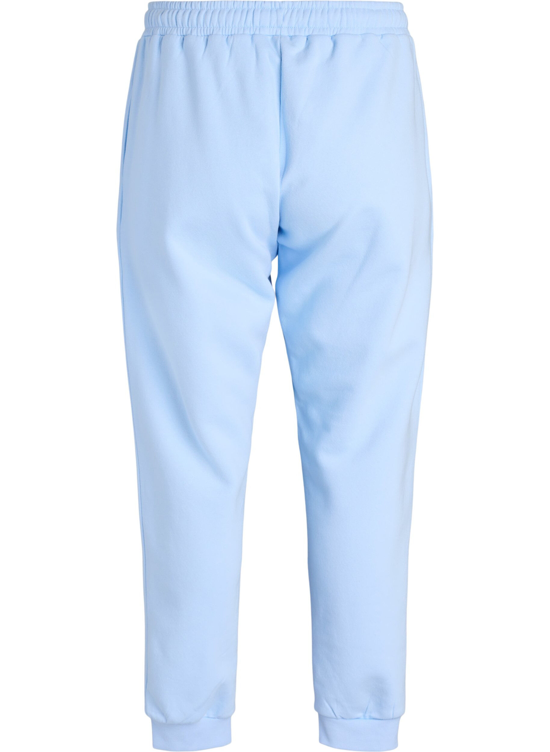 Zizzi Joggers taille haute, Bleu Clair, Packshot image number 1