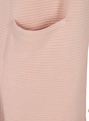 Gilet tricoté avec poches, Rose Smoke, Packshot image number 3