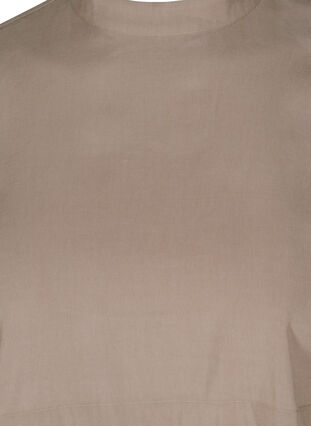 Robe en viscose à manches longues et plis, Desert Taupe, Packshot image number 2