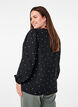 FLASH - Blouse met lange mouwen en kleine bloemen, Black White Flower, Model image number 1