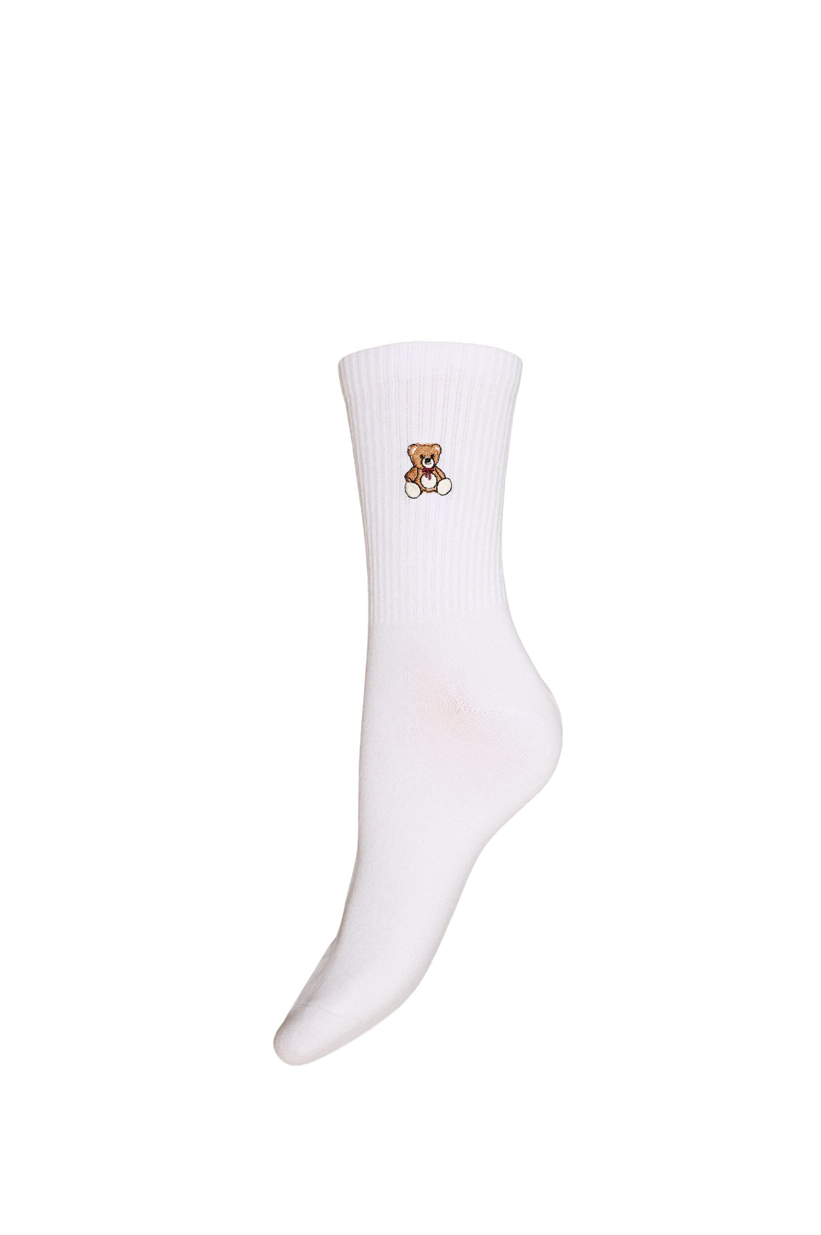 ZizziChaussettes en coton avec motif, Blanc, Packshot image number 0