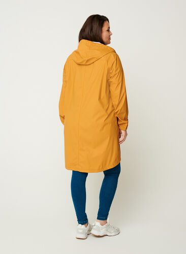 Imperméable à capuche avec coutures étanches, Spruce Yellow, Model image number 1