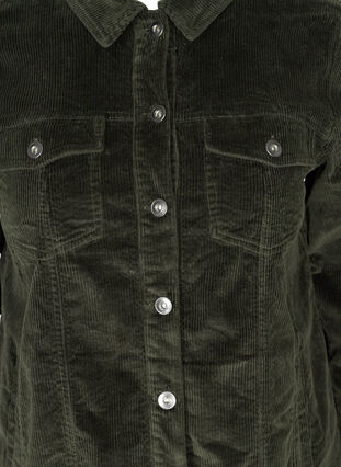 Veste chemise en velours avec poches, Green, Packshot image number 2