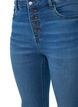 High-waisted Amy jeans met knoopsluiting, Blue Denim, Packshot image number 2