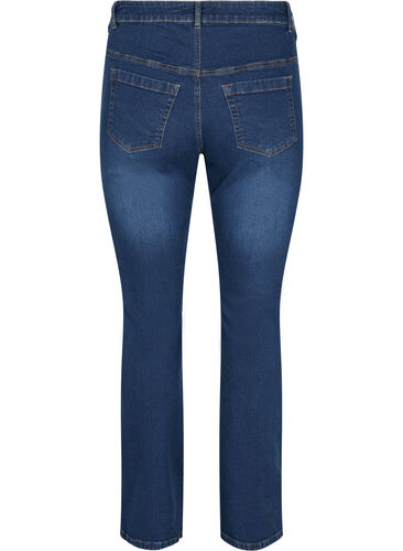 Ellen bootcut jeans met hoge taille, Dark blue, Packshot image number 1