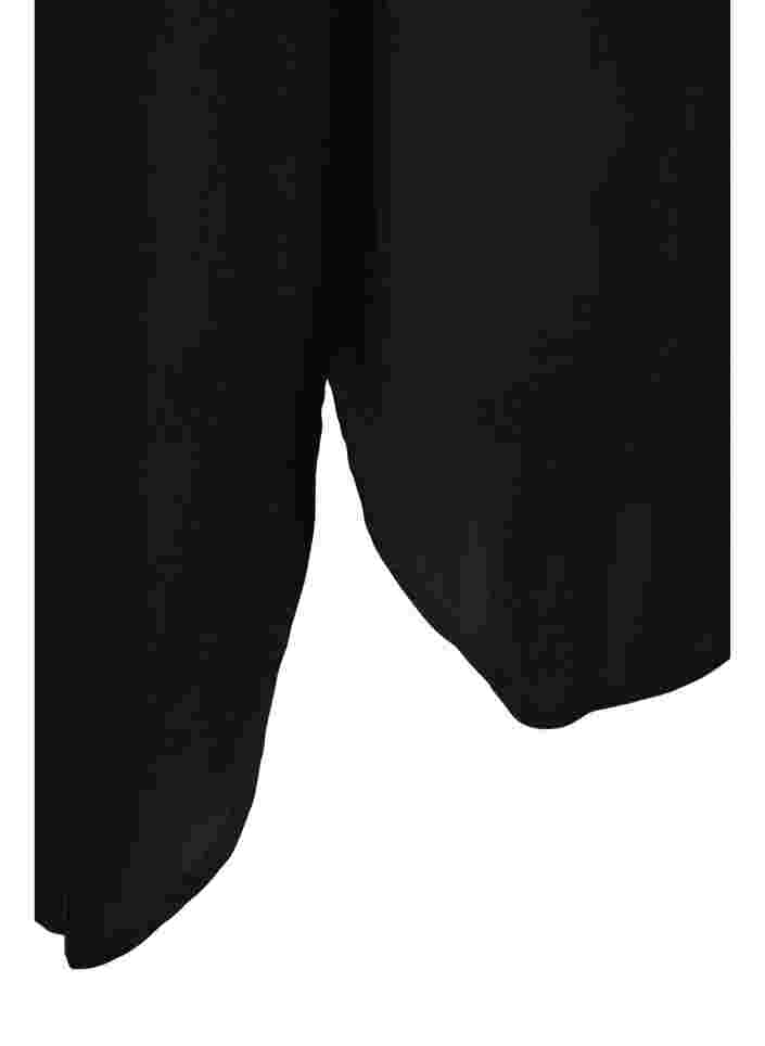Tunique à manches courtes en viscose, Black, Packshot image number 3