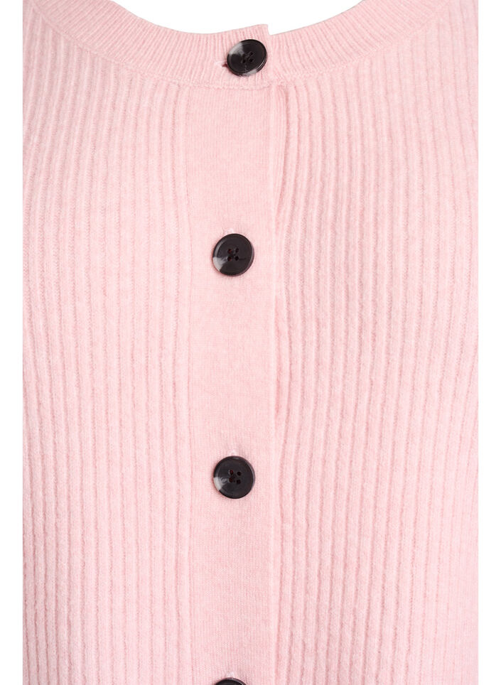 Cardigan en tricot c&ocirc;tel&eacute; avec boutons, Rose, Packshot image number 2