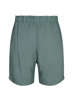 Losse shorts van viscose, Balsam Green, Packshot image number 1