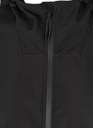 Veste softshell à capuche et taille ajustable, Black, Packshot image number 2