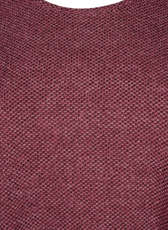 Chemisier en m&eacute;lange avec col rond et manches longues, Dry Rose, Packshot image number 2