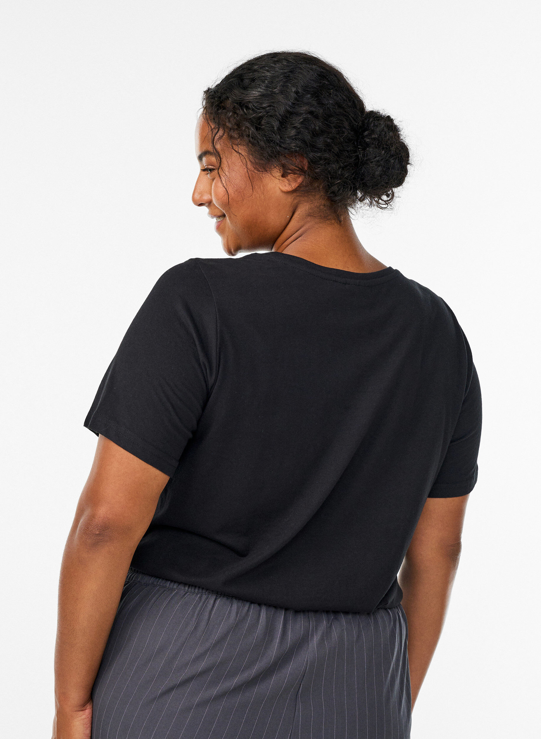 ZizziT-shirt imprim&eacute;, Noir, Model image number 2